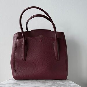 Michael Kors Deep Burgundy Pebbled Leather Tote